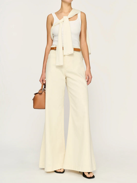 Lucila Ultra Wide Leg Ultra High Rise 33" in Flax