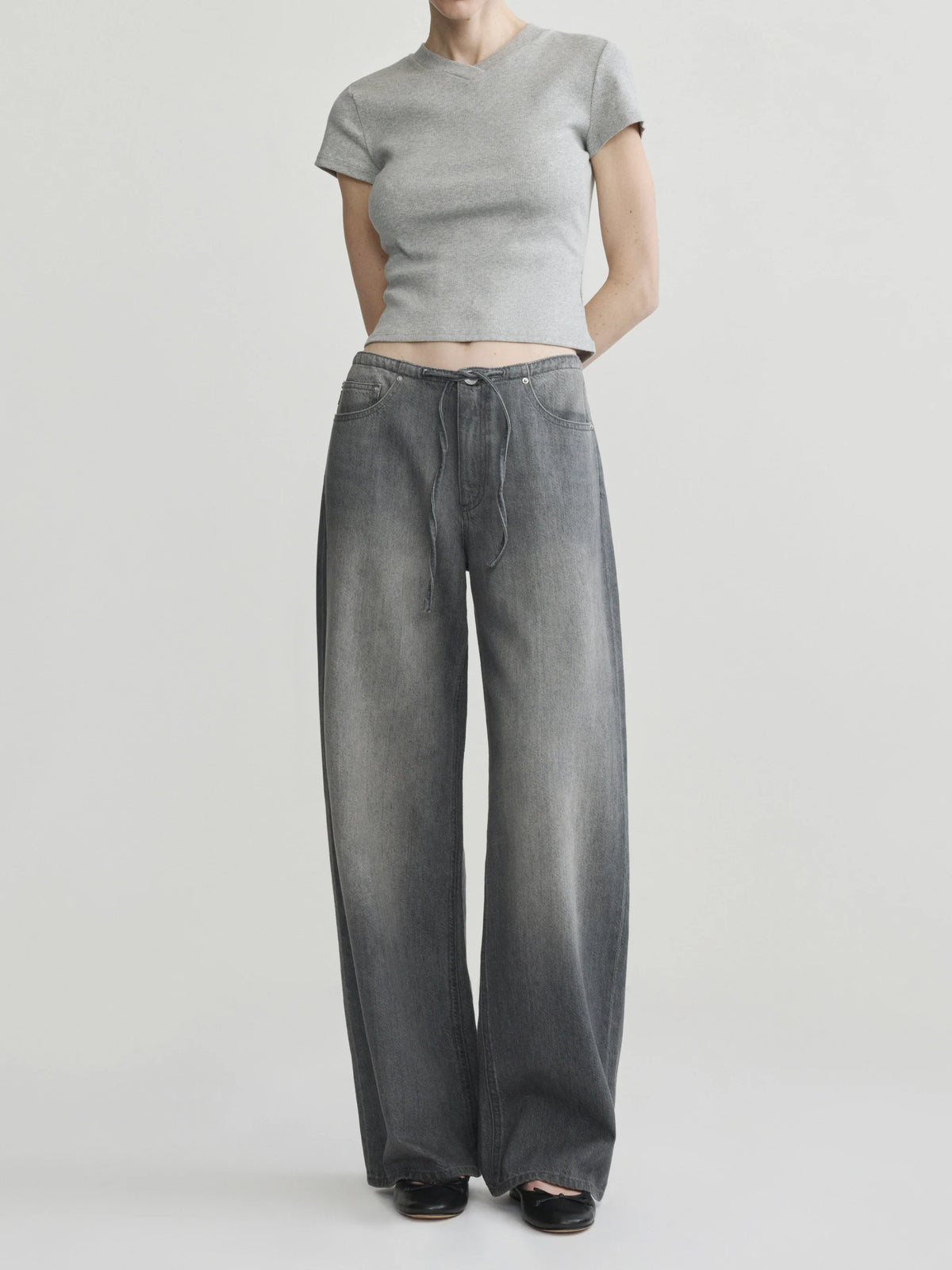 Sienna Low-Slung Drawstring Wide Leg 31" Jeans