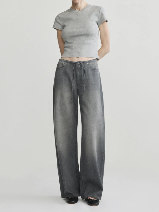 Sienna Low-Slung Drawstring Wide Leg 31" Jeans