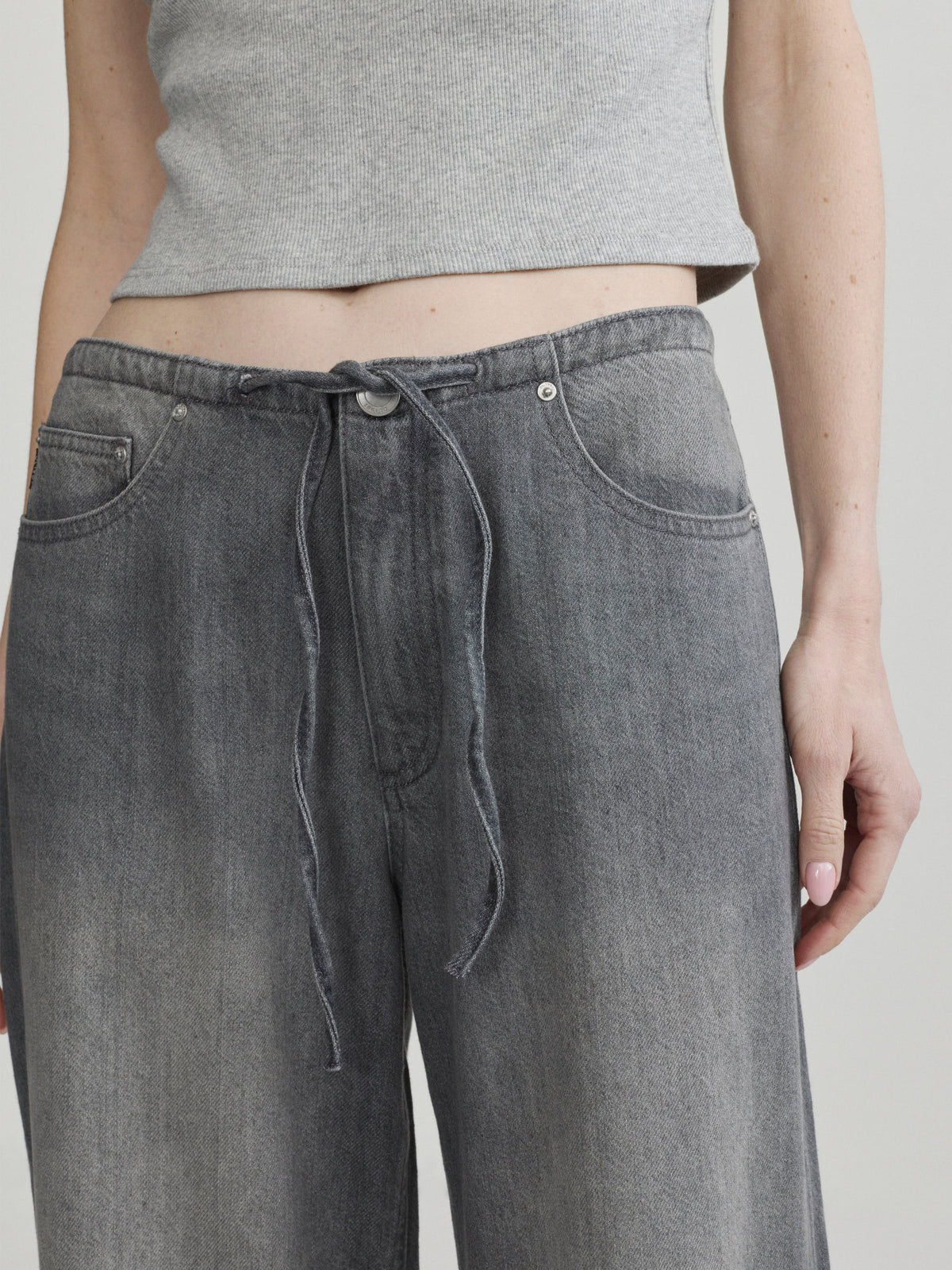 Sienna Low-Slung Drawstring Wide Leg 31" Jeans