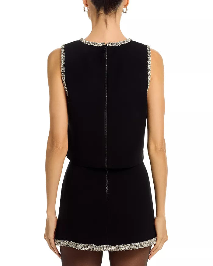 Amal Embellished Boxy Tank