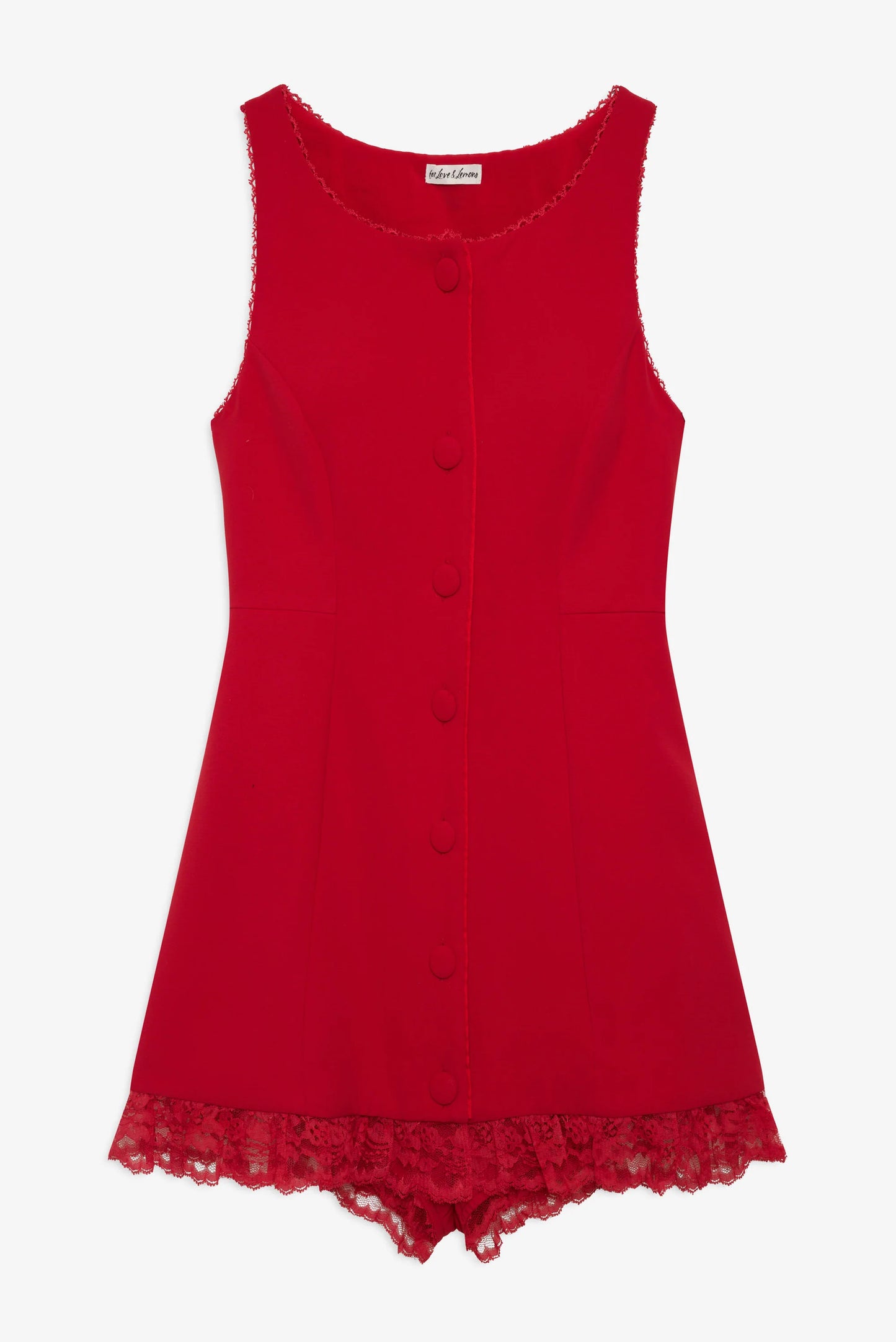 For Love & Lemons - Venus Mini Dress in Red