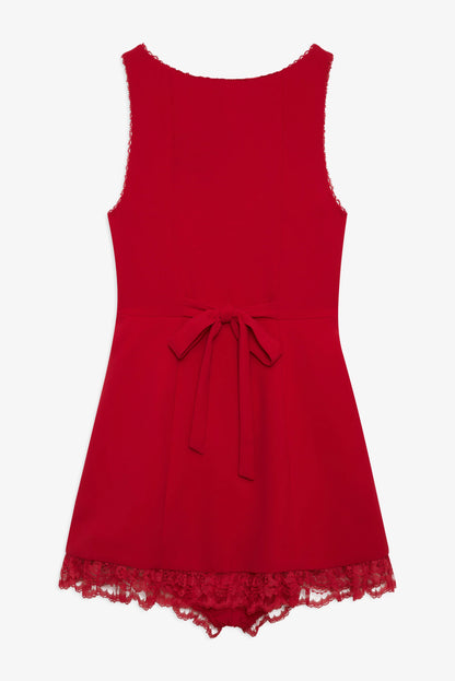For Love & Lemons - Venus Mini Dress in Red