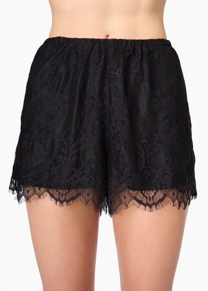 Mirah Lace Mini Short Black