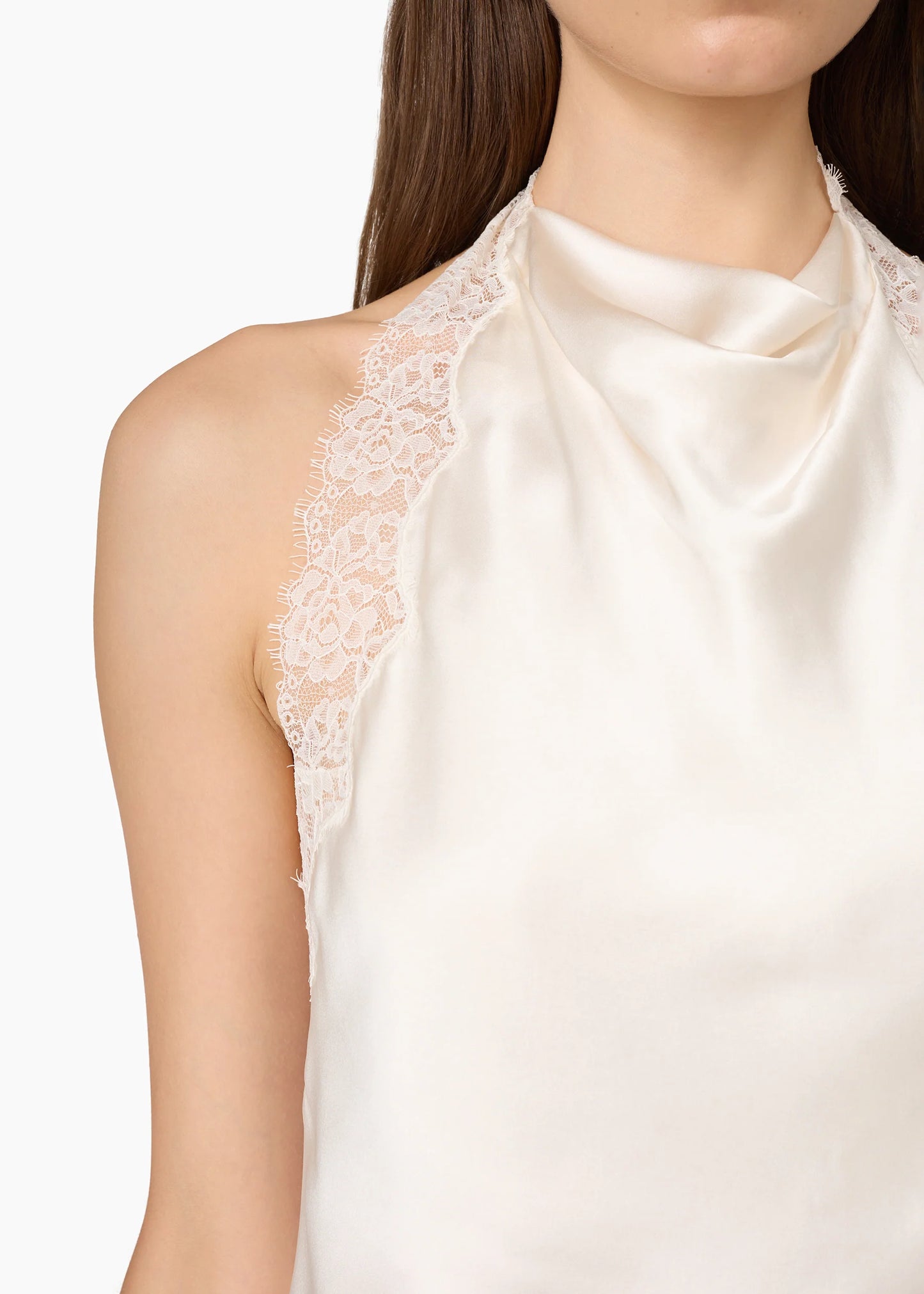 Lucille Silk Top Macadamia