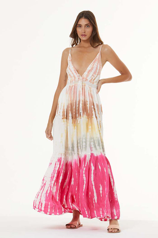 Sienna Dress in Buttercup Agate Wash
