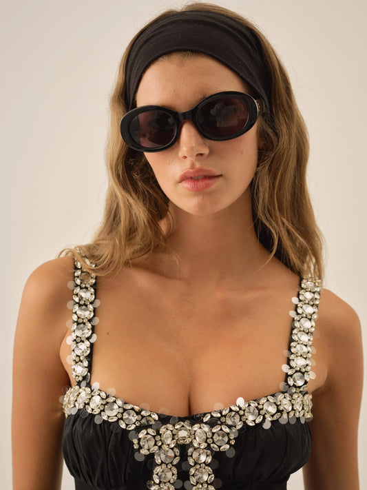 Emalie Taffeta Mini Dress