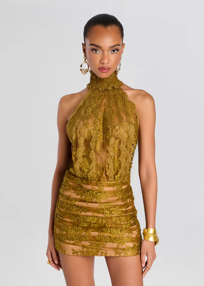Emerald Lace Dress