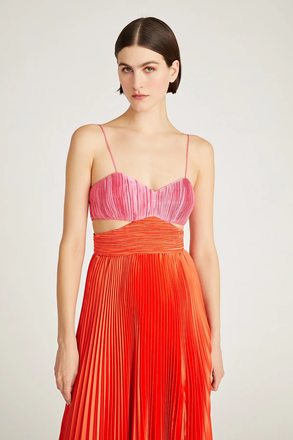 Elodie Gown in Calla Lily in Poppy Field