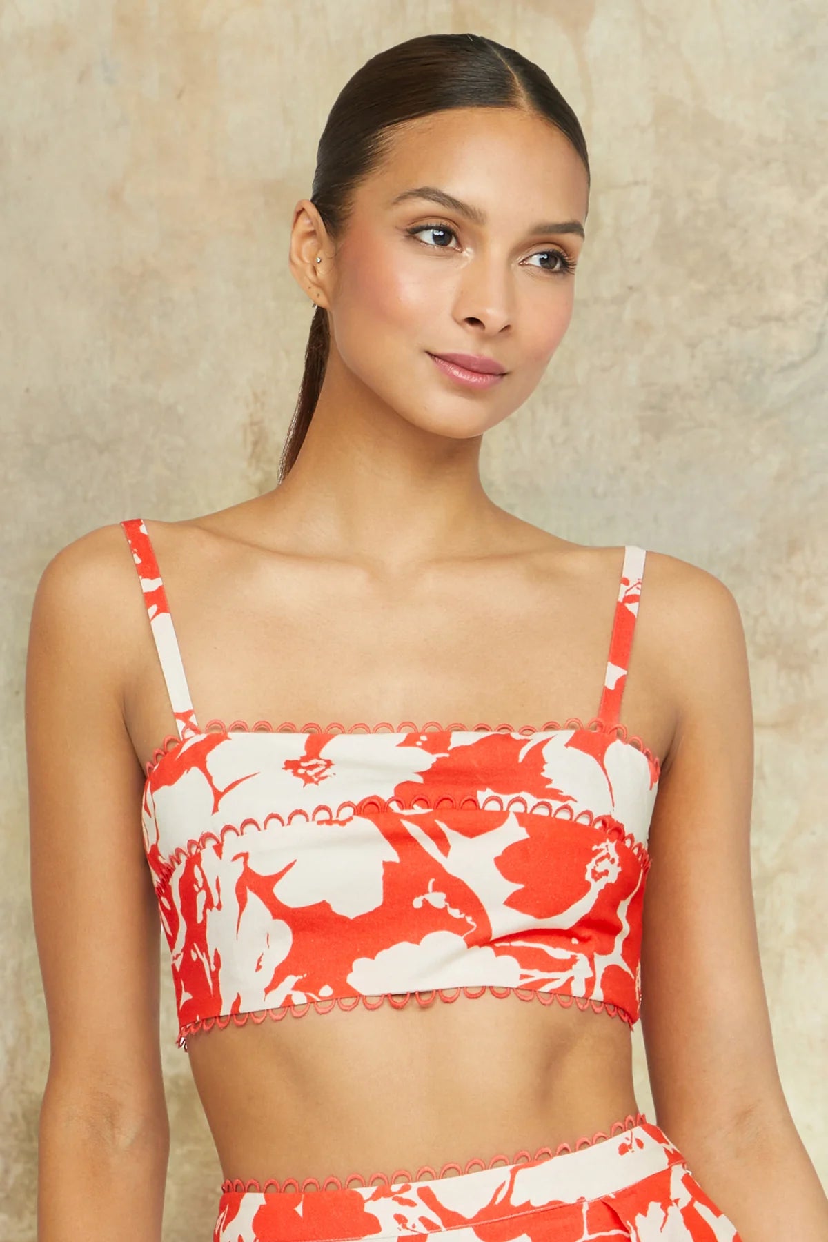 Alina Bra Top in Coral - FINAL SALE