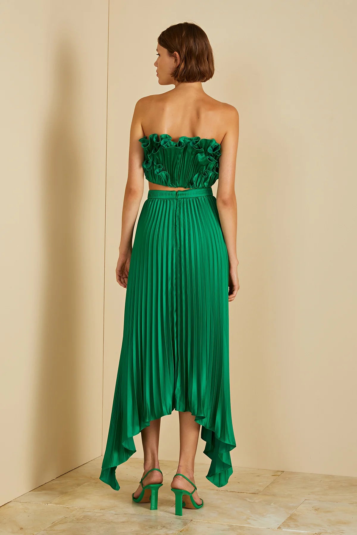 Olana Midi Skirt in Frog - FINAL SALE