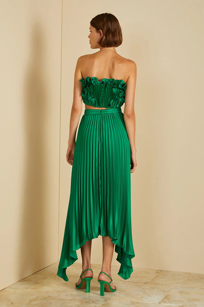 Olana Midi Skirt in Frog - FINAL SALE