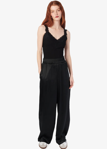 Lani Rib Knit Tank Black