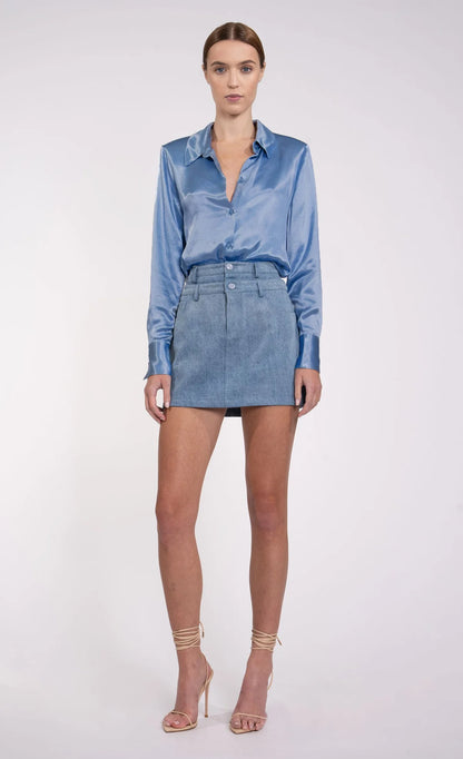 NONCHALANT LABEL - Cassia Top in Blue