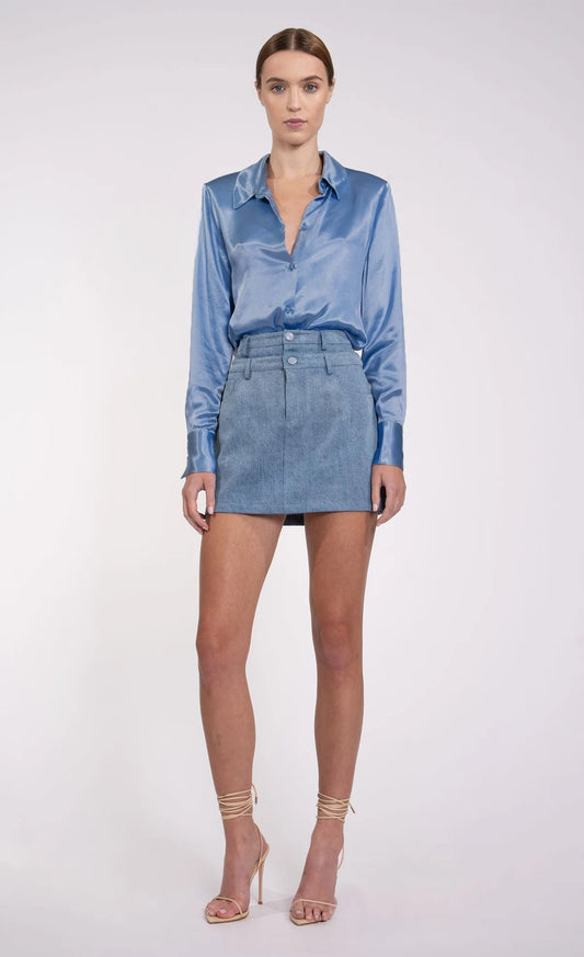 NONCHALANT LABEL - Cassia Top in Blue