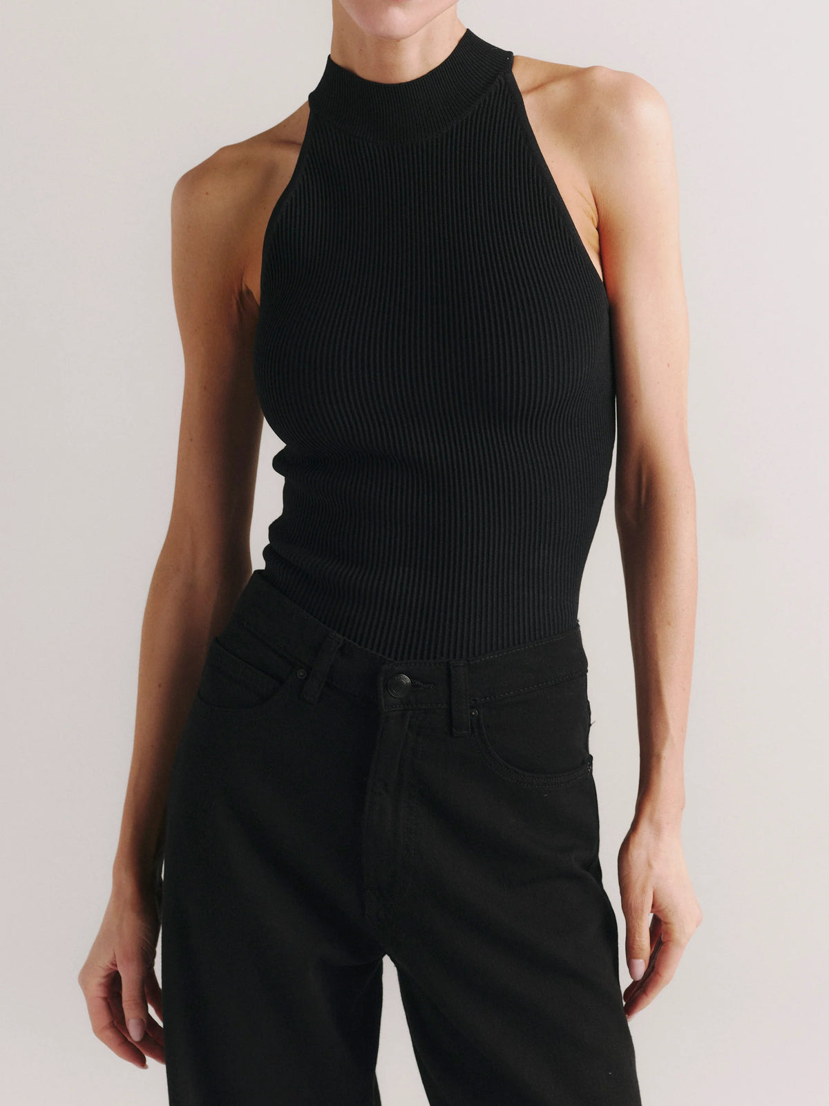 Mock Neck Top Instasculpt™ Rib