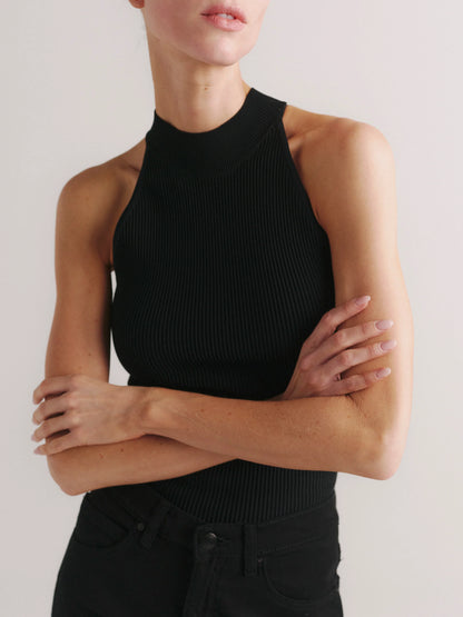 Mock Neck Top Instasculpt™ Rib