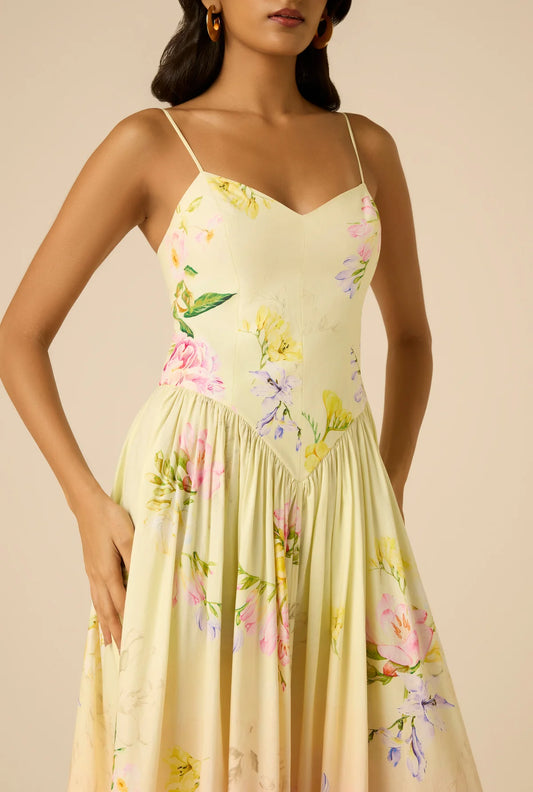 Avya Corset Maxi Dress