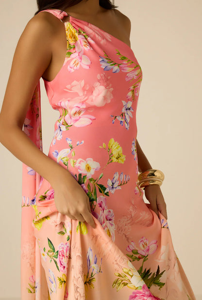 Avya One Shoulder Sash Dress
