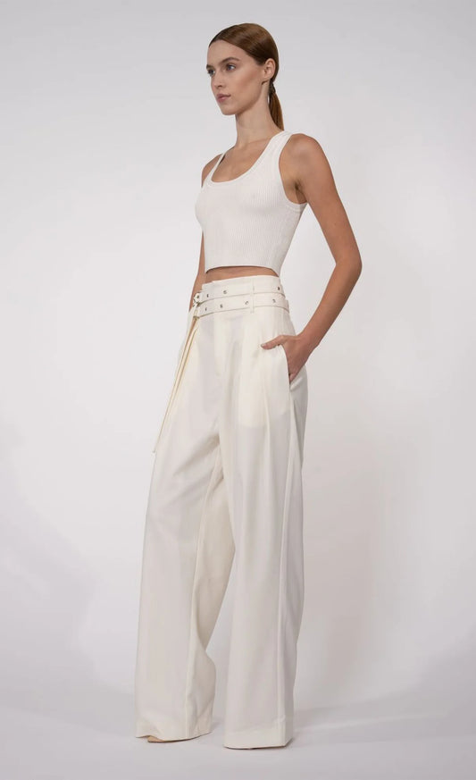 Eve Crop in White