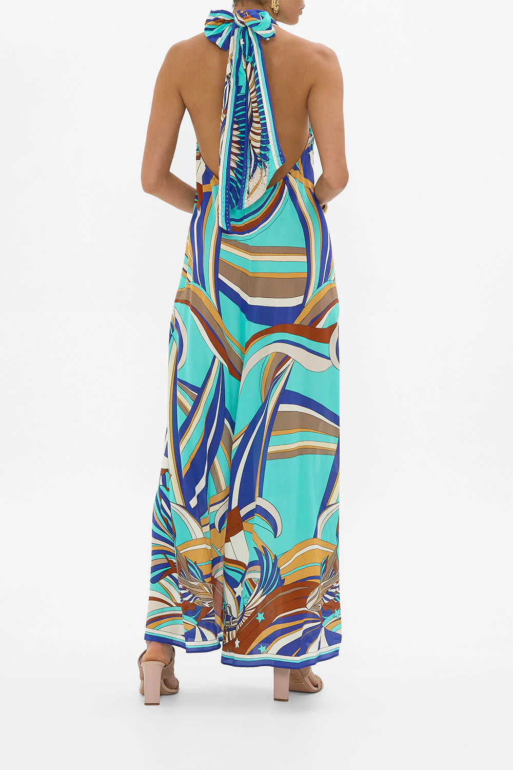 Camilla Button Front Opening Dress in Oasis Oracle Camilla Button Front Opening Dress in Oasis Oracle