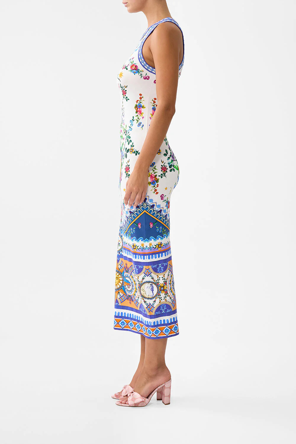 Camilla Jersey Tank Dress in Tile Darls Camilla Jersey Tank Dress in Tile Darls