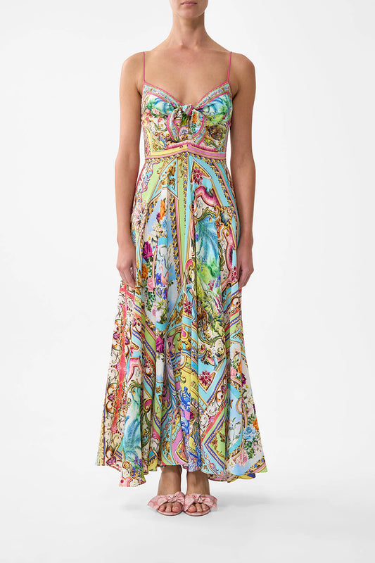 Long Dress With Tie Front