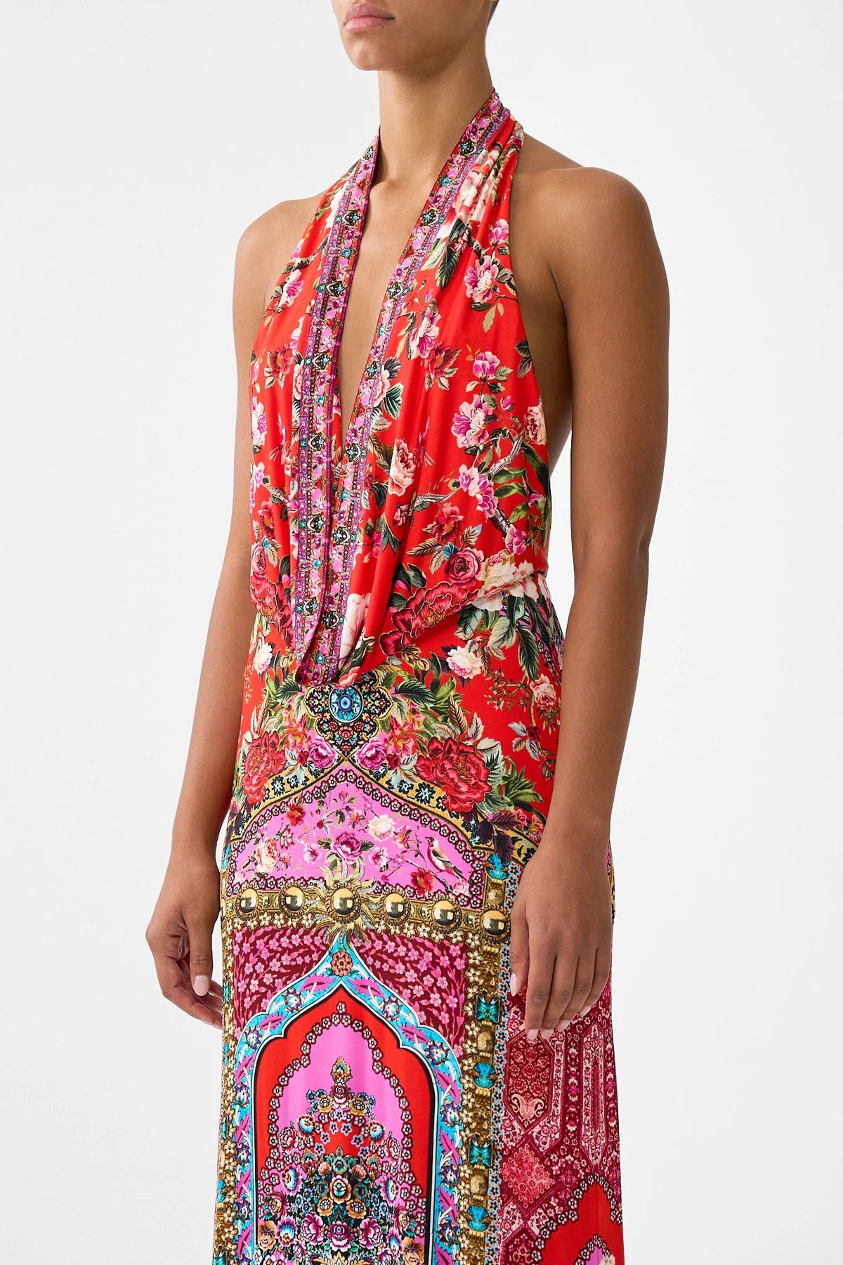 Deep Cowl Plunge Dress