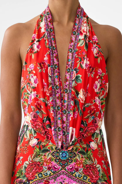 Deep Cowl Plunge Dress