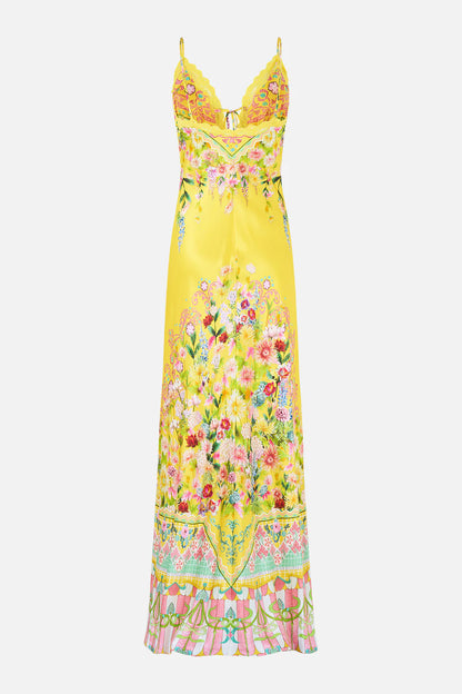 Bias Slip Dress With Lace Edge Detail
