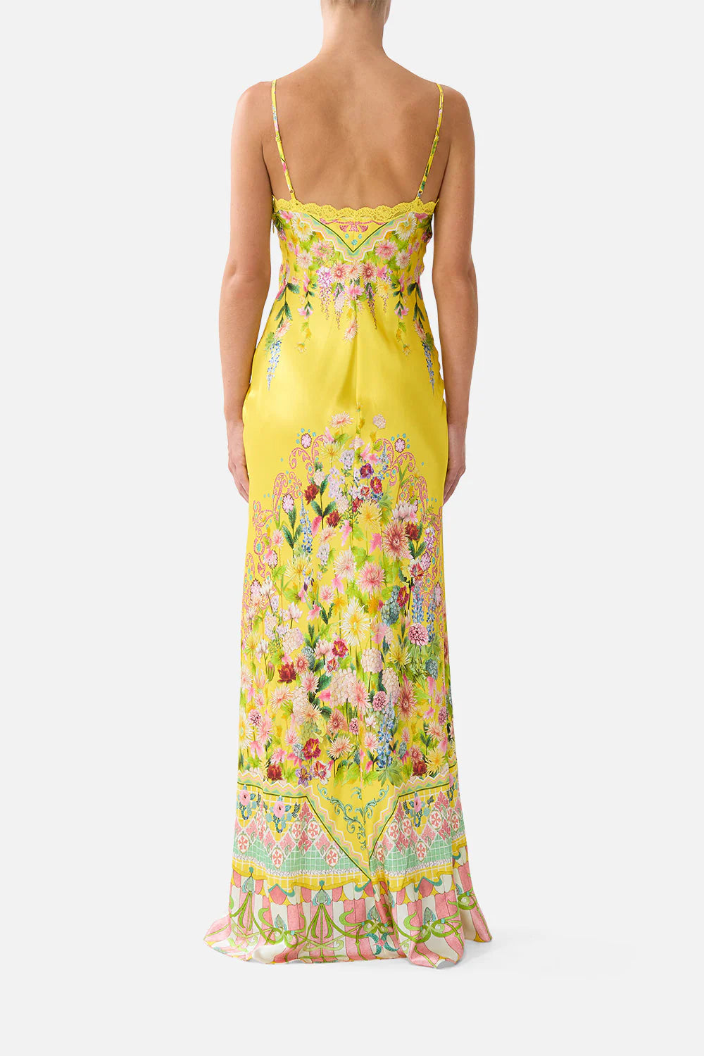 Bias Slip Dress With Lace Edge Detail