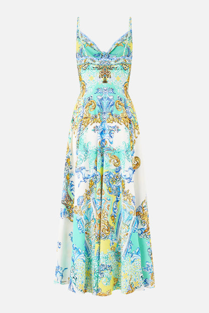 Long Dress With Tie Front