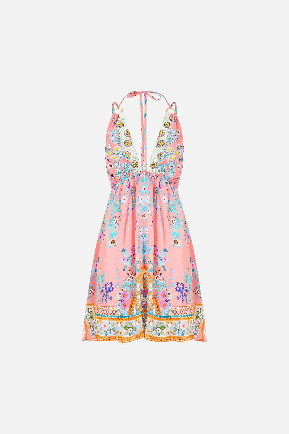 Short Flared Dress With Hardware