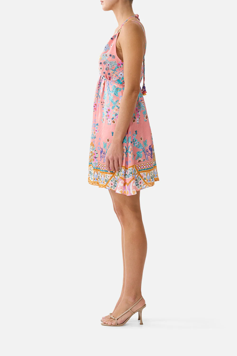 Short Flared Dress With Hardware