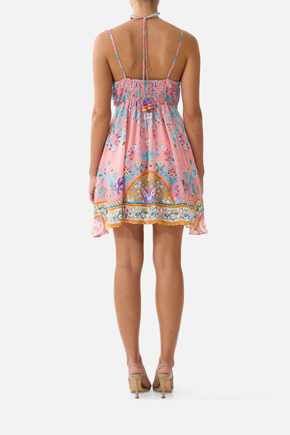 Short Flared Dress With Hardware