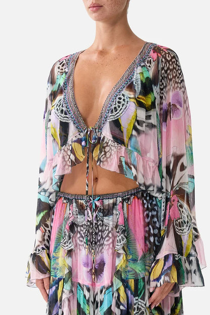 Crop Ruffle Top