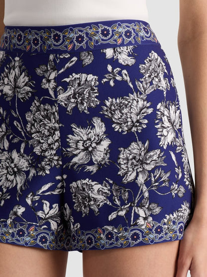 Hera Zip Shorts in Forevermore