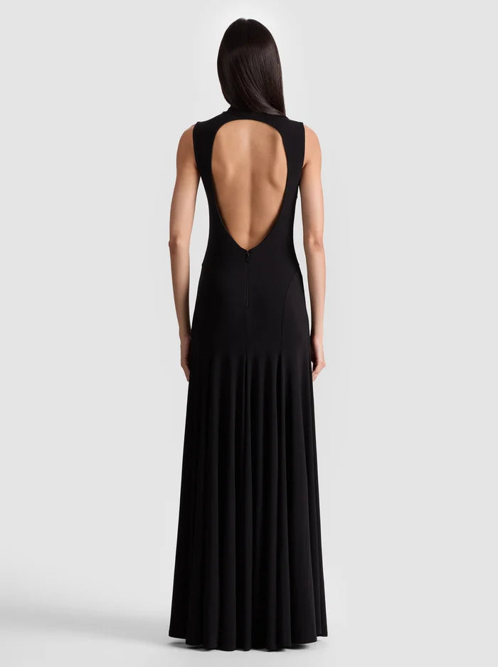 alice and olivia augusta maxi dress AUGUSTA MAXI DRESS in FOREST GREEN