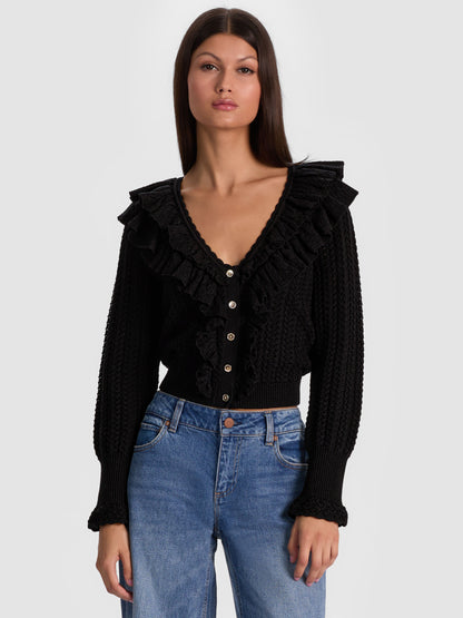 Eileen Ruffle Cardigan