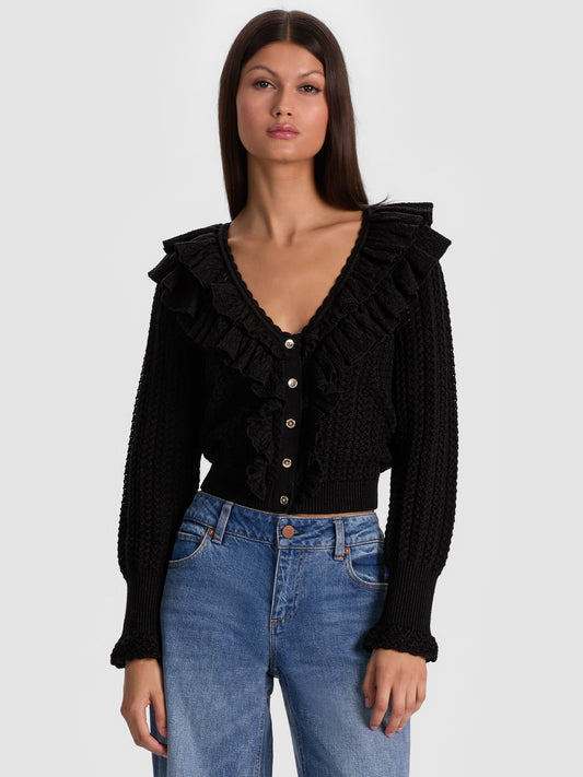 Eileen Ruffle Cardigan