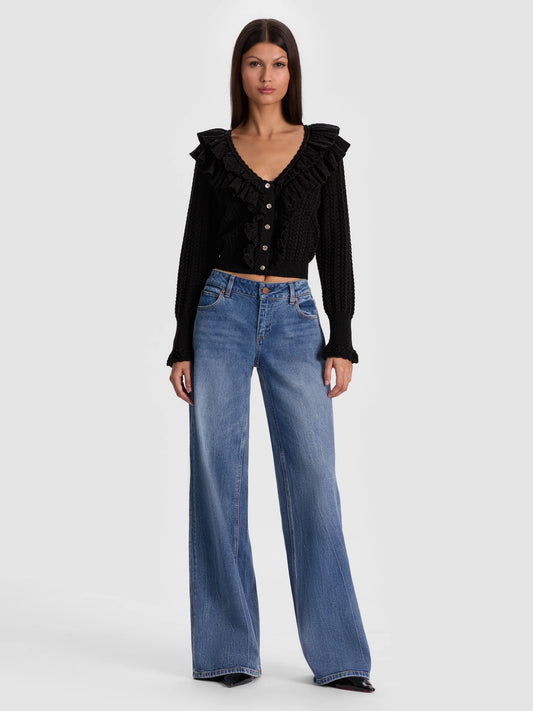 Eileen Ruffle Cardigan