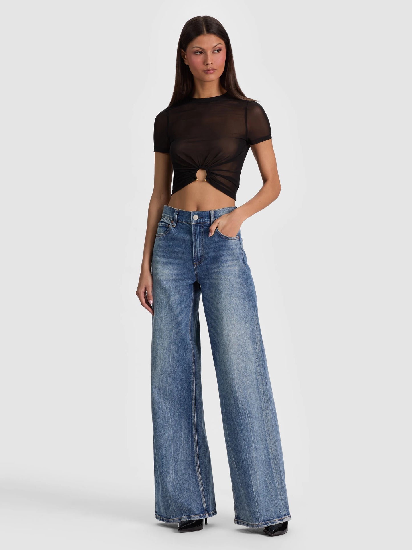 Courtney Ruched Front Tee