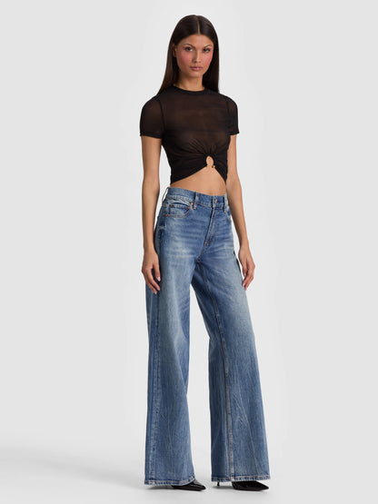 Courtney Ruched Front Tee