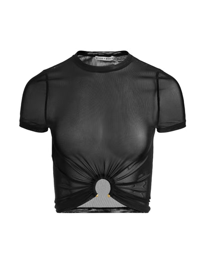 Courtney Ruched Front Tee