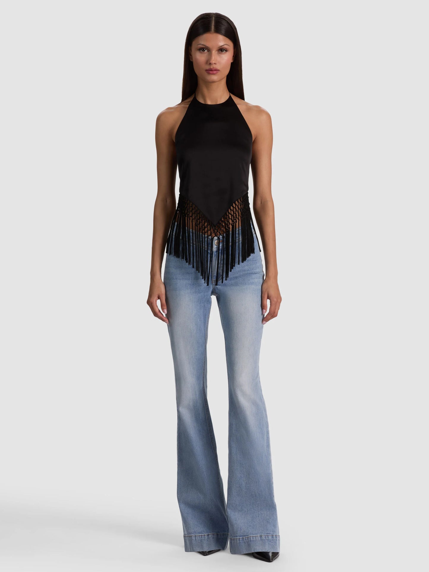 Greta Handkerchief Fringe Top