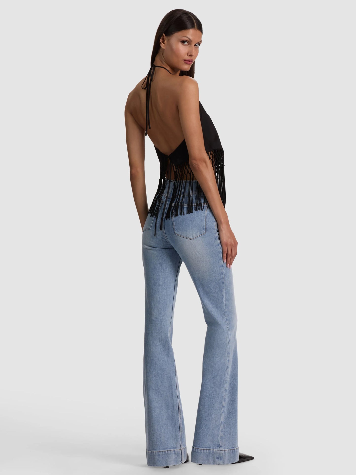 Greta Handkerchief Fringe Top