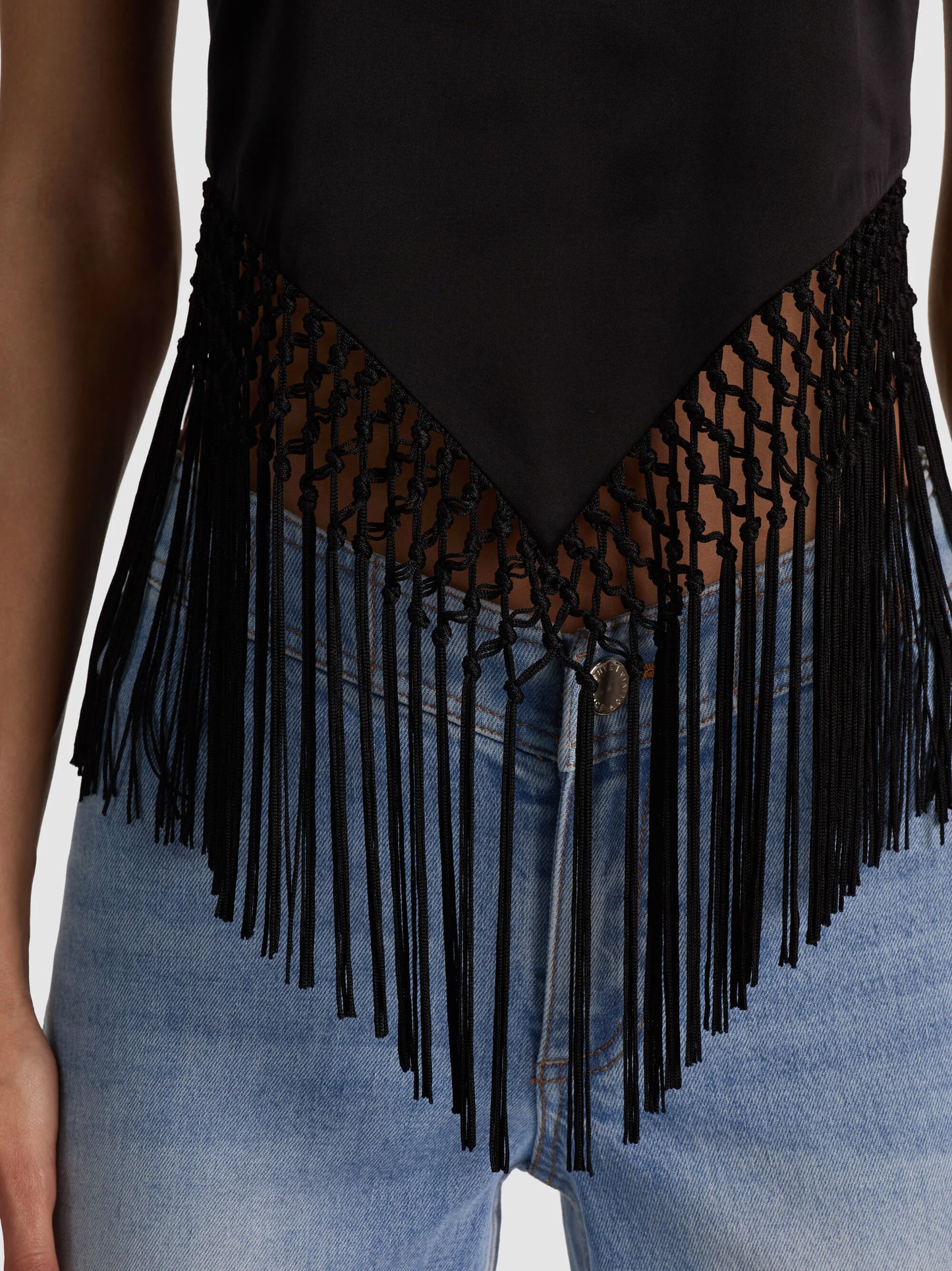 Greta Handkerchief Fringe Top