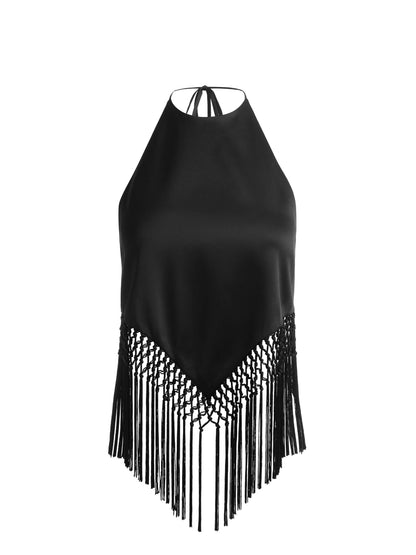 Greta Handkerchief Fringe Top