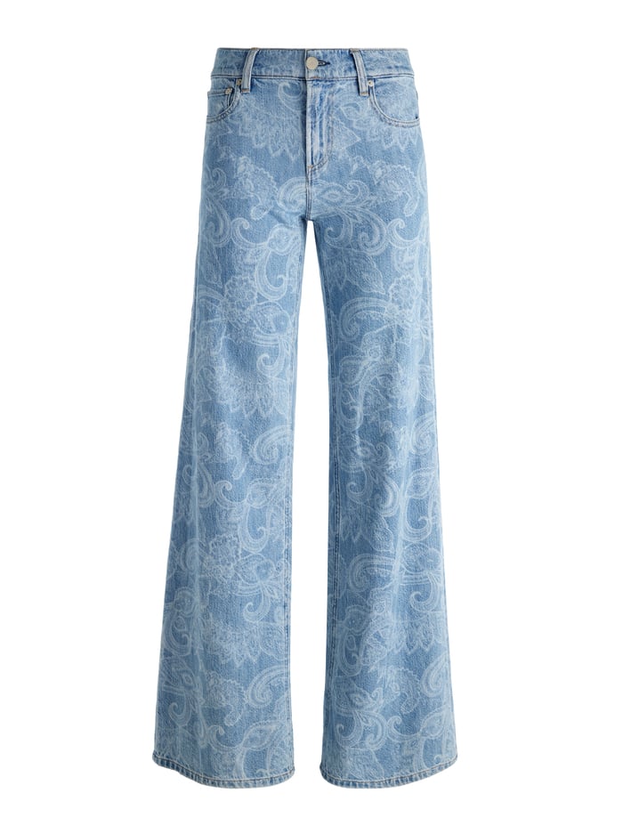 alice + olivia - Amazing Baggy Jean in Laser Paisley