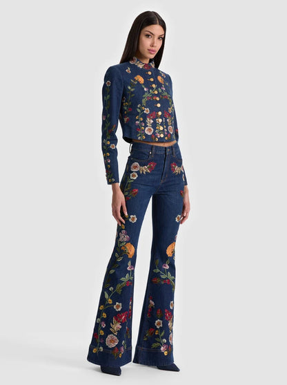 Beautiful Embroidered Jean - FINAL SALE